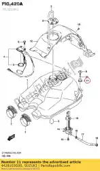 Here you can order the cushion,fuel ta from Suzuki, with part number 4428103G00: