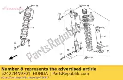 Here you can order the adjuster, spring (showa) from Honda, with part number 52422MN9701: