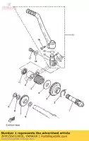 2VM156610000, Yamaha, eixo, chute yamaha yz yzlc 250, Novo