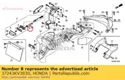 Aqui você pode pedir o colar, montagem do velocímetro em Honda , com o número da peça 37243KV3830: