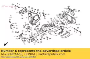 Honda 64286MCAA60 ok?adka, r. po stronie reflektora - Dół