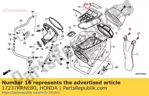 Honda 17237KRNE80 mat, luchtfilterdeksel - Onderkant