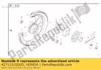 42713102005, Honda, fita de aro honda a super sport usa cb p (a) netherlands rr (p) 50 125 150 1967 1971 1972 1973 1974 1975 1976 1977 1978 1979 1980 1981 1982 1993, Novo