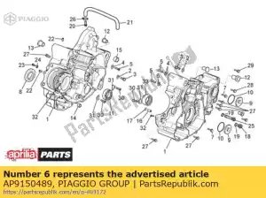 Piaggio Group AP9150489 comprobar placa de rodamiento - Lado inferior