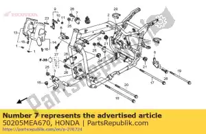 Honda 50205MEA670 piastra, rr up ita h - Il fondo