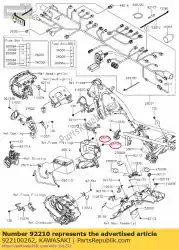 Qui puoi ordinare dado, piastra 5mm da Kawasaki , con numero parte 922100262: