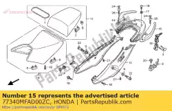 Aqui você pode pedir o trilho, l. Rr. Agarrar * nha48m em Honda , com o número da peça 77340MFAD00ZC: