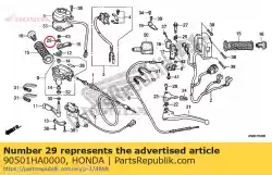sluitring, slot, 6mm van Honda, met onderdeel nummer 90501HA0000, bestel je hier online: