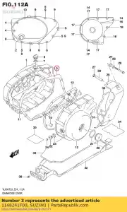 suzuki 1148241F00 gasket,clutch c - Bottom side