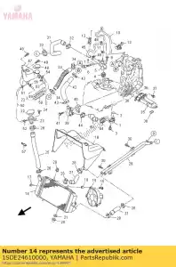 yamaha 1SDE24610000 radiator comp - Bottom side