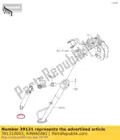 391310002, Kawasaki, 01 molla,cavalletto laterale kawasaki  300 2017 2018 2019 2020 2021, Nuovo