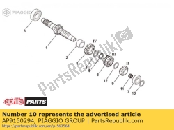 Aprilia AP9150294, Sluitring d17.1x27.8x0.8, OEM: Aprilia AP9150294