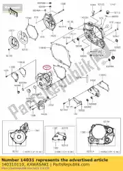 Here you can order the cover-generator klx250s9f from Kawasaki, with part number 140310110: