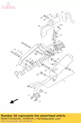 Aquí puede pedir clip (mh0) de Yamaha , con el número de pieza 904671818500: