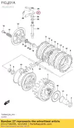 Aquí puede pedir placa, liberación c de Suzuki , con el número de pieza 2311738200: