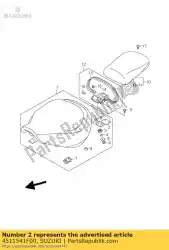 Ici, vous pouvez commander le support, siège auprès de Suzuki , avec le numéro de pièce 4511541F00:
