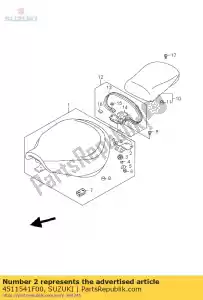 suzuki 4511541F00 support, siège - La partie au fond