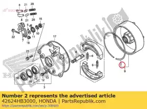 honda 42624HB3000 ring, demper - Onderkant