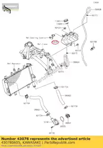 kawasaki 430780605 01 réservoir - La partie au fond