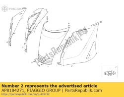 Aprilia AP8184271, L.lh undersaddle. czarny, OEM: Aprilia AP8184271