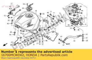 honda 16700MCWD02 pump assy., fuel - Il fondo