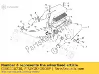 GU01116730, Piaggio Group, placa direita moto-guzzi v 1100 1999 2001 2002 2003, Novo