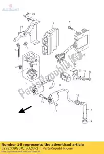 Suzuki 3292039G00 unidad de control, fi - Lado inferior