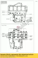 921511539, Kawasaki, parafuso, 7x45 zx1200-a1 kawasaki  klz z zx 750 800 900 1000 1200 2000 2001 2002 2003 2004 2005 2006 2007 2008 2009 2010 2011 2012 2013 2014 2015 2016 2017 2018 2019 2020 2021, Novo