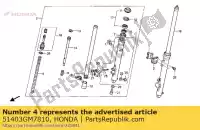 51403GM7810, Honda, primavera, almofada fr honda cr  r r2 cr80r2 80 , Novo