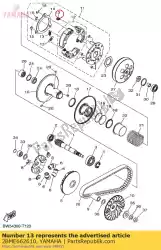 Ici, vous pouvez commander le ressort, embrayage wei auprès de Yamaha , avec le numéro de pièce 2BME662610: