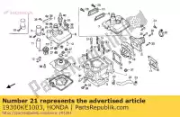 19300KE1003, Honda, conjunto do termostato. honda f (e) f (j) portugal / kph mtx nx rw (d) england 125 200 250 1983 1984 1985 1988 1989 1990 1991 1993, Novo