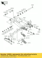 330010190, Kawasaki, Arm-comp-swing kawasaki kx  f kx250f 250 , New