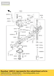 Qui puoi ordinare avvitatore pneumatico kx250-c1 da Kawasaki , con numero parte 160141033: