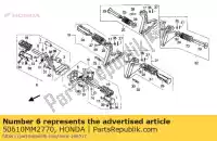 50610MM2770, Honda, stap ass., r. hoofd honda cmx rebel c cmx450c 450 , Nieuw