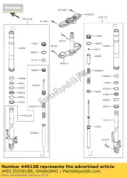 Aquí puede pedir tubo-tenedor interior, lh, f. S. B de Kawasaki , con el número de pieza 44013025818R: