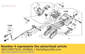 Honda 38515MCT910 guía, cable del sensor - Lado inferior