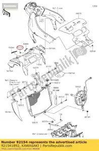 kawasaki 921541892 boulon, 6x12 zx1000rgf - La partie au fond