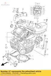 Here you can order the hose,c. H. Joint from Suzuki, with part number 1785438A00: