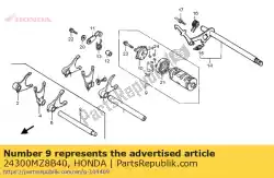 Here you can order the no description available at the moment from Honda, with part number 24300MZ8B40:
