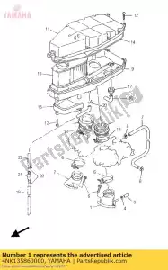 yamaha 4NK135860000 articulación, carburador 1 - Lado inferior