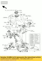 51085536315P, Kawasaki, tank-comp-fuel, c.l. green kawasaki er6n  b er650 a er 6n abs 650 , Nowy