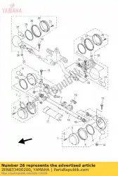 Here you can order the rear flasher light assy 2 from Yamaha, with part number 2EN833400200: