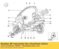 41312329019, BMW, bedek kolom c links bmw c1 125 200 2000 2001 2002 2003 2004, New