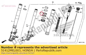 honda 51412MEL003 anillo, copia de seguridad - Lado inferior