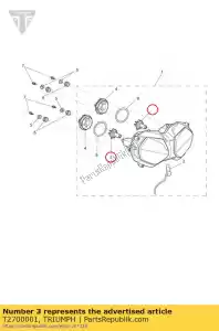 triumph T2700001 bulb - Bottom side
