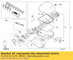 Here you can order the rep. Kit f lock cylinder from BMW, with part number 51252337270: