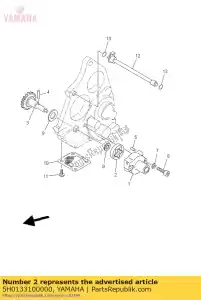 yamaha 5H0133100000 conjunto de rotor 1 - Lado inferior