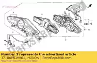 37100MCWH01, Honda, medidor de montaje, peine honda vfr  a vfr800 vfr800a 800 , Nuevo