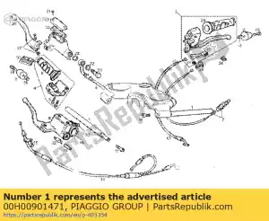 Piaggio Group 00H00901471 przypinany podzespó? kierownicy - Dół