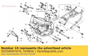 Honda 50356MEY670 guardia, r. motore - Il fondo